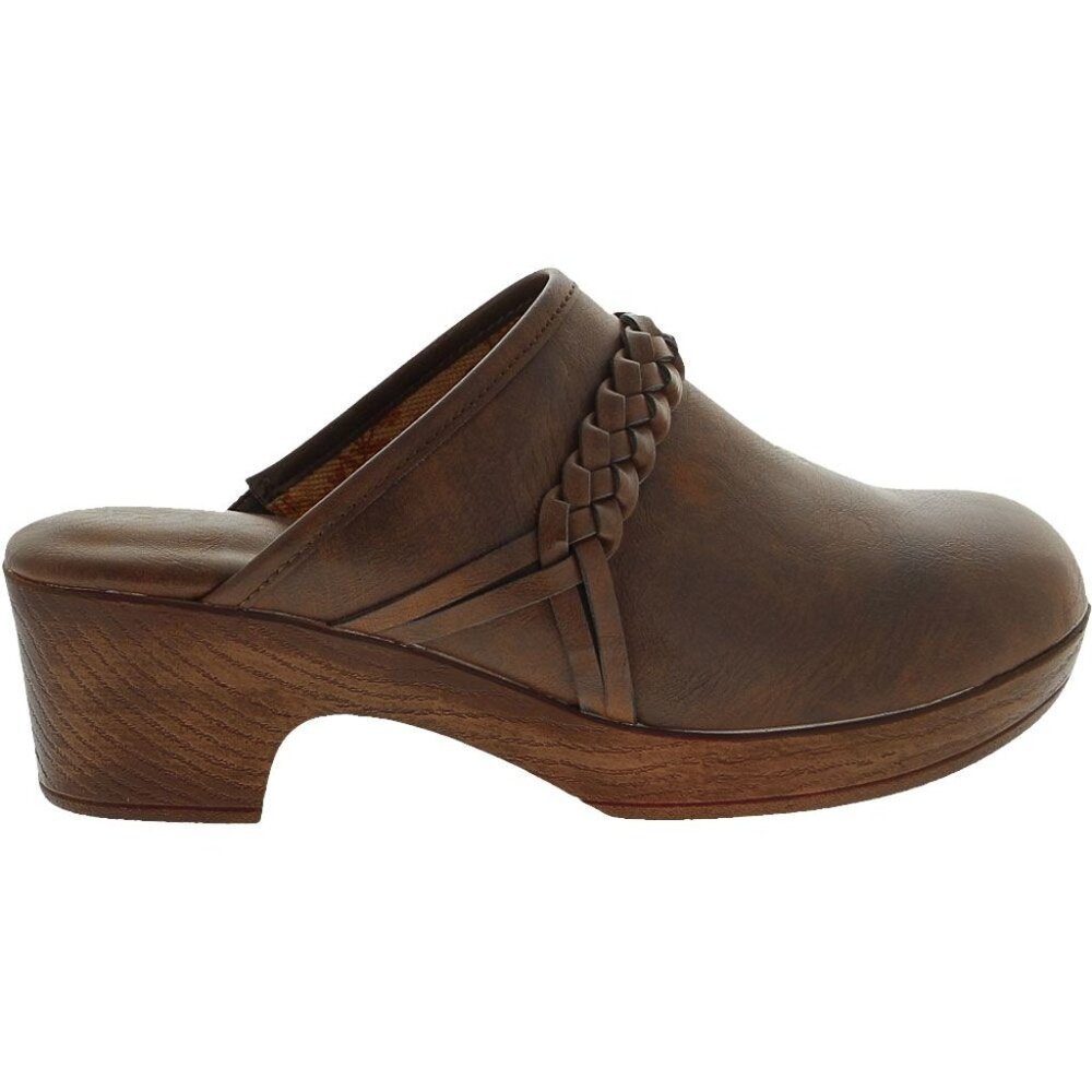 boc Brown Leather Mules